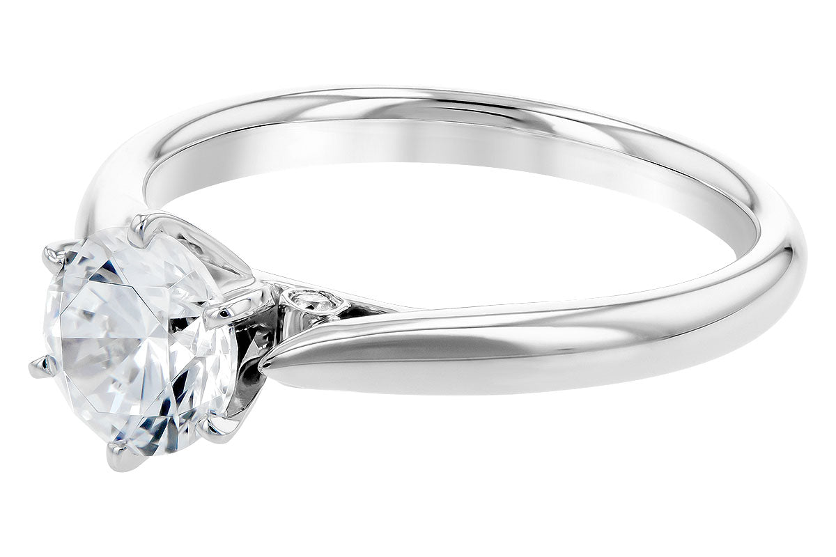 Classic Solitaire Engagement Ring in White Gold