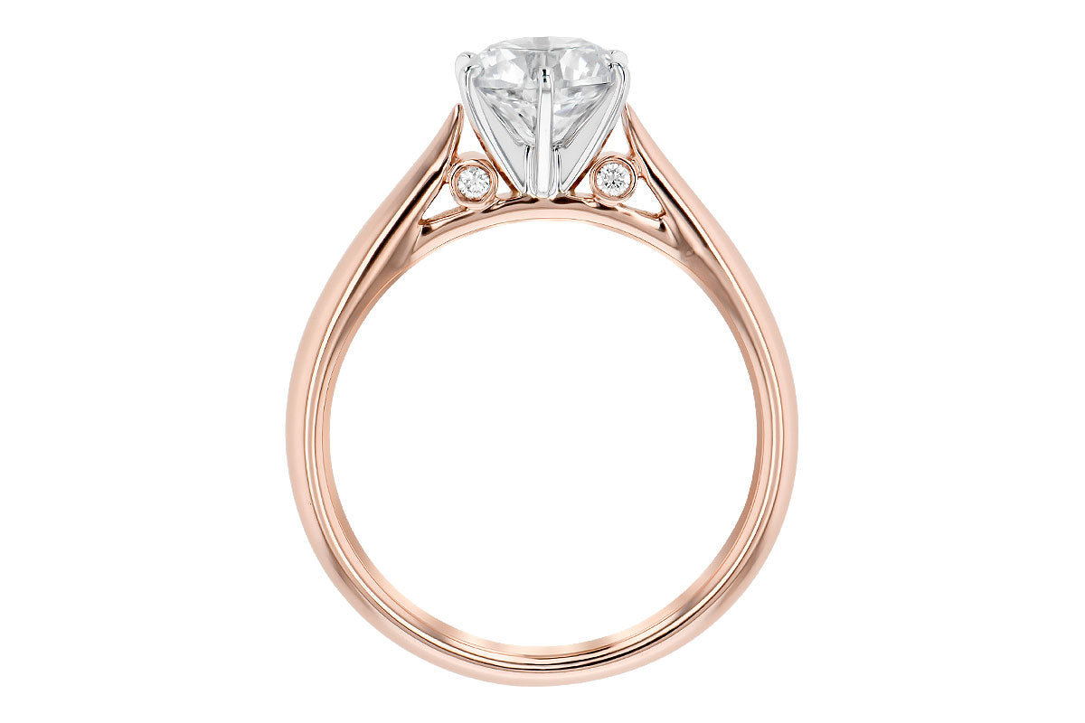 Classic Solitaire Engagement Ring in Rose Gold