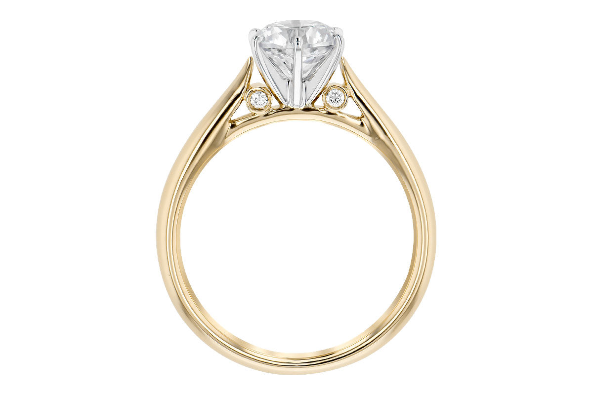Classic Solitaire Engagement Ring in Yellow Gold
