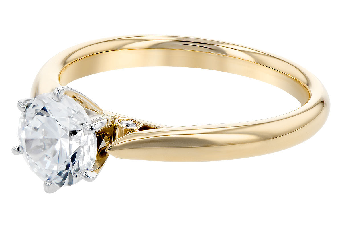 Classic Solitaire Engagement Ring in Yellow Gold