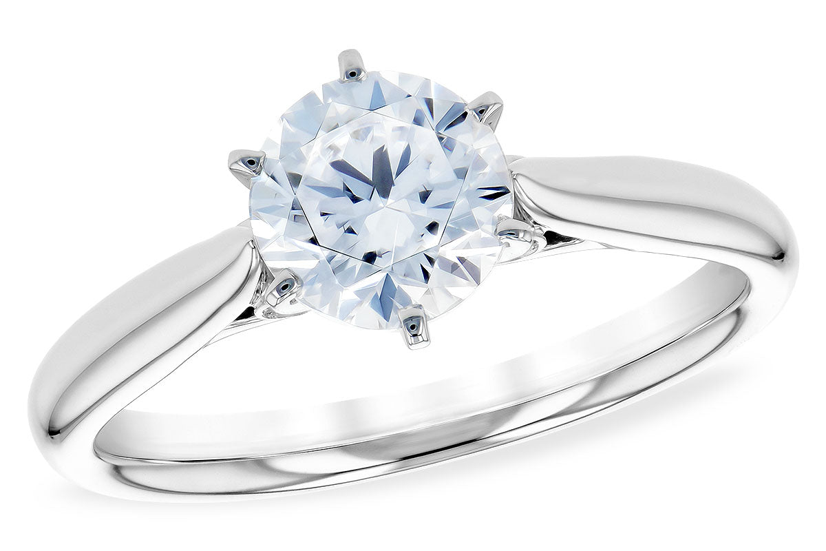 Classic Solitaire Engagement Ring in White Gold