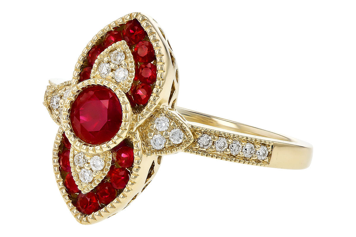 Ruby Yellow Gold Ring