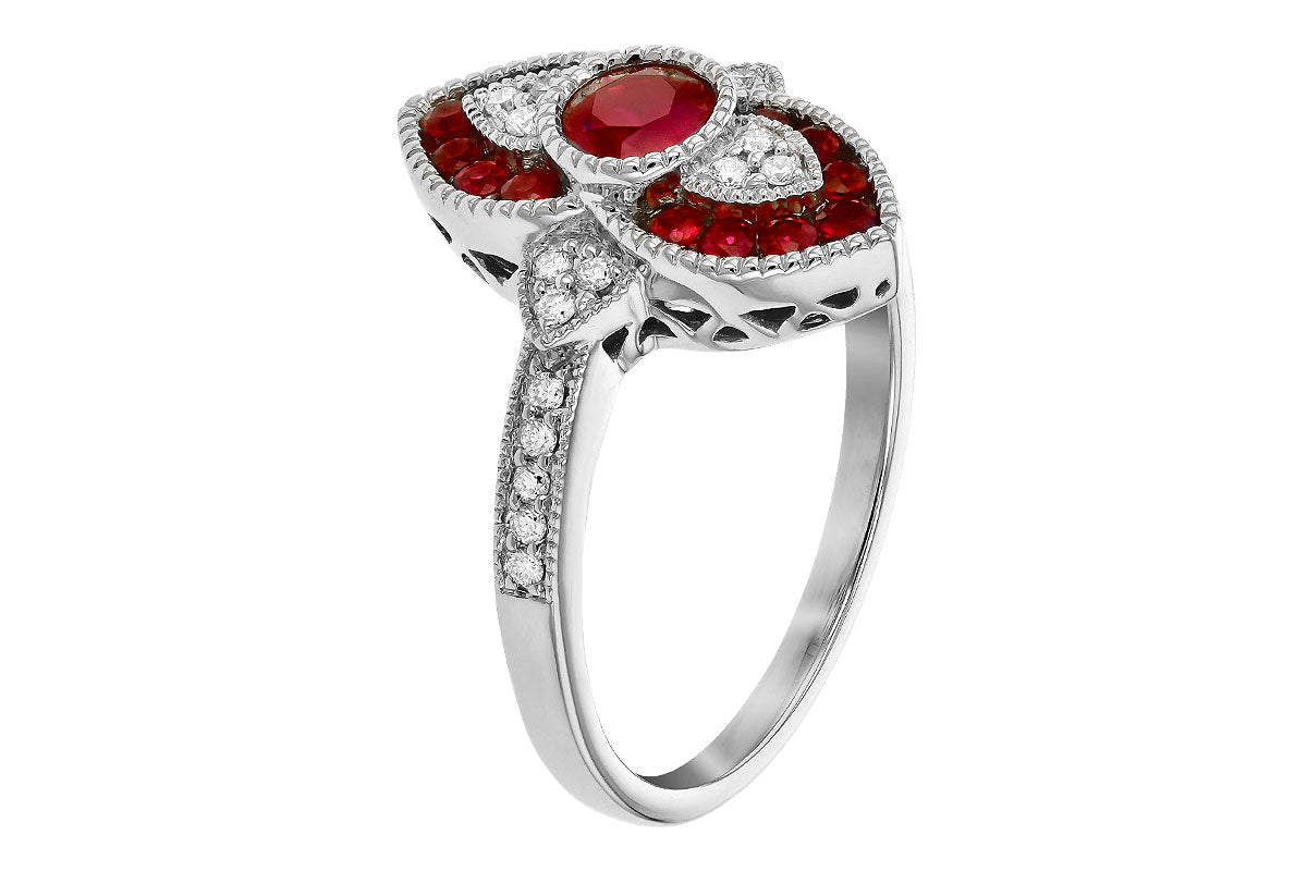 Ruby White Gold Ring