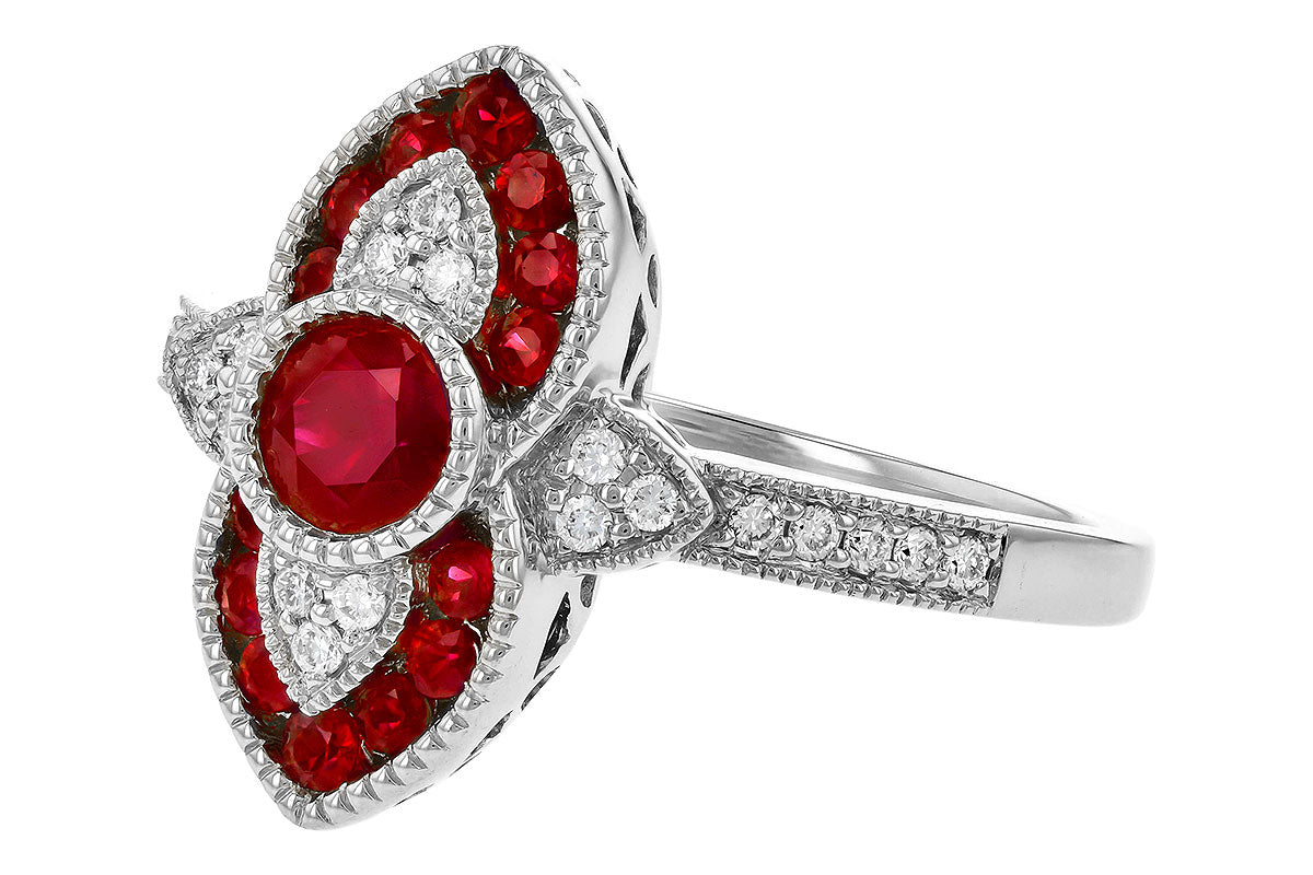 Ruby White Gold Ring