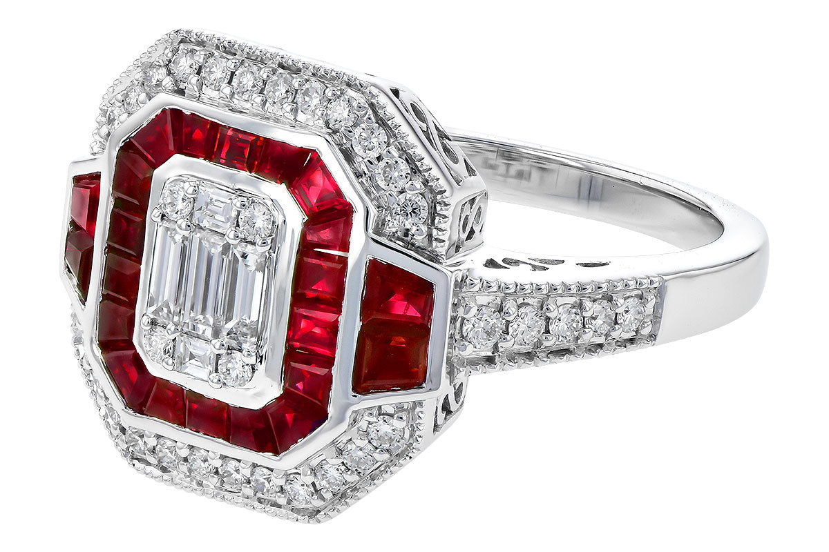 Ruby White Gold Fashion Ring