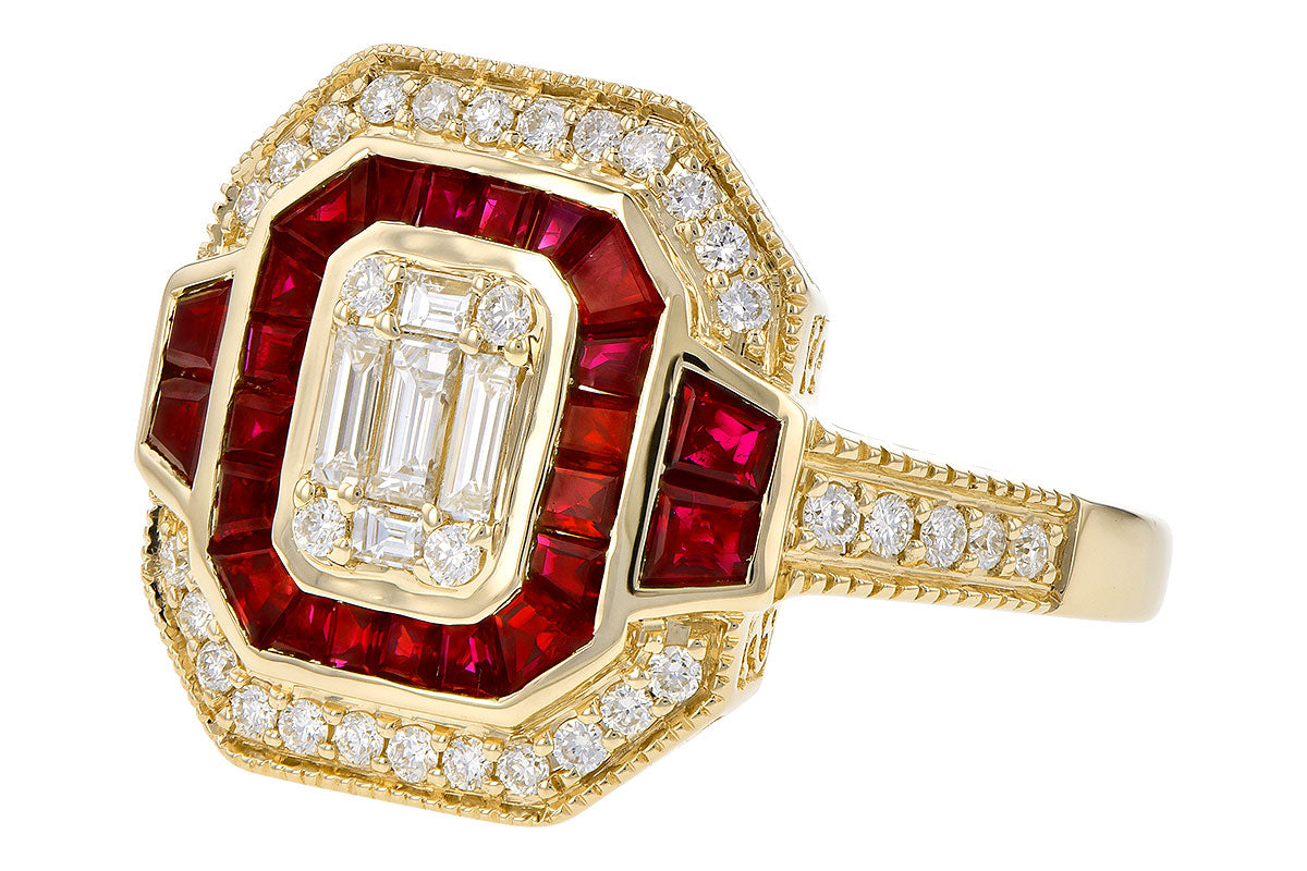 Ruby Yellow Gold Fashion Ring