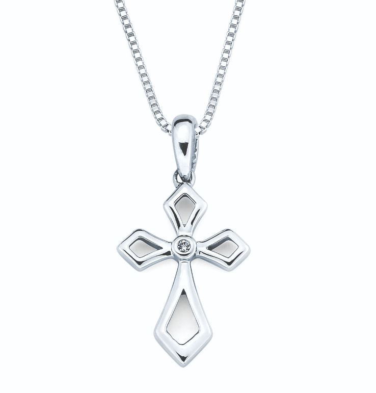 Cross Pendant In Sterling Silver