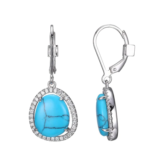 Halo Turquoise Earrings