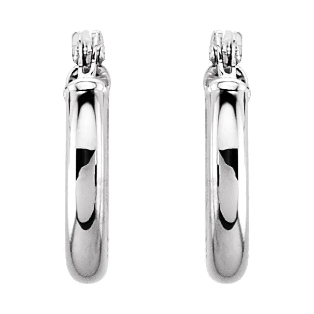 13mm Elegant 14K Hoop Earrings