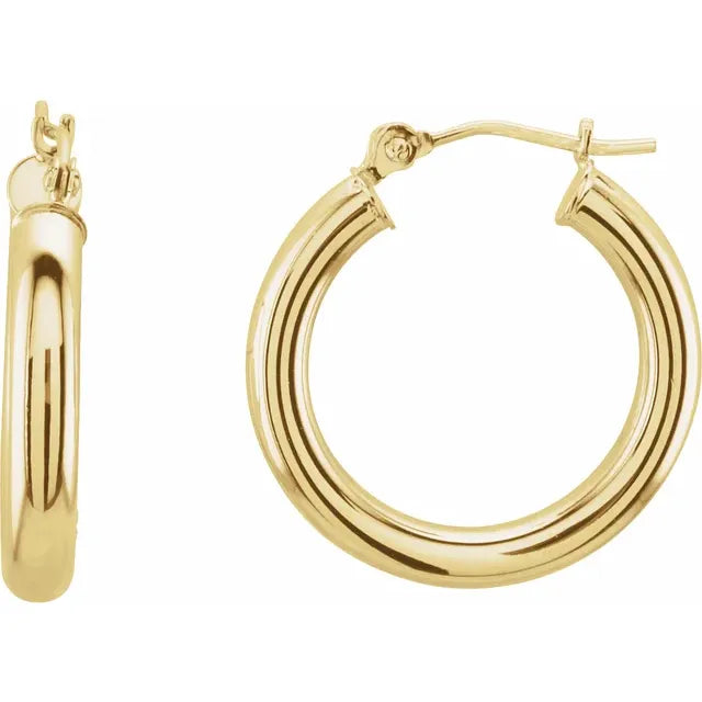 20mm Elegant 14K Hoop Earrings