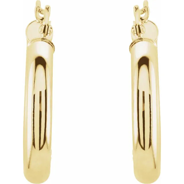 20mm Elegant 14K Hoop Earrings