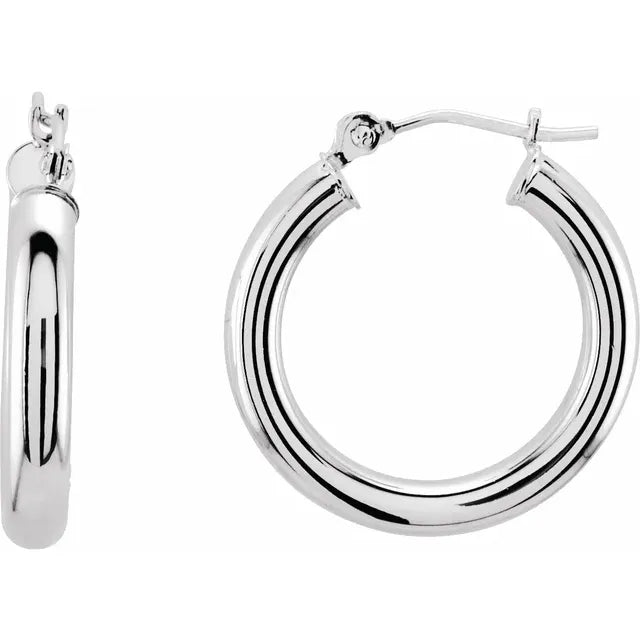 20mm Elegant 14K Hoop Earrings