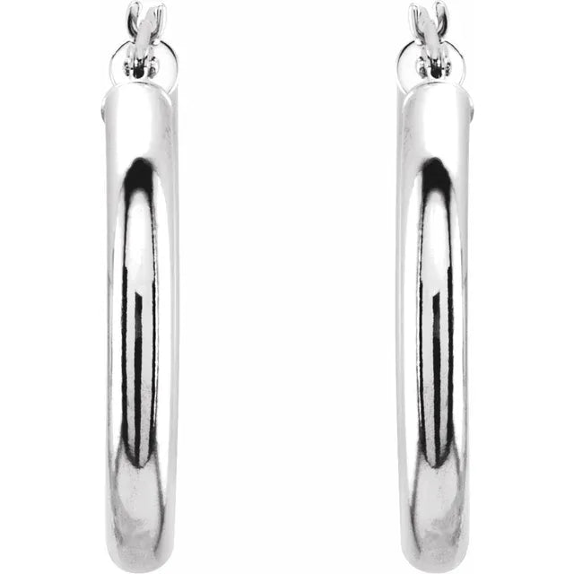 25mm Elegant 14K Hoop Earrings