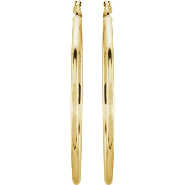 47mm Elegant 14K Hoop Earrings