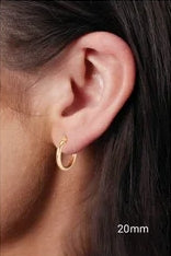 20mm Elegant 14K Hoop Earrings
