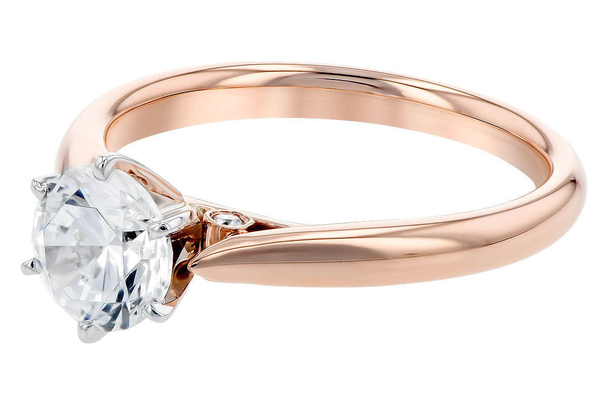 Classic Solitaire Engagement Ring in Rose Gold
