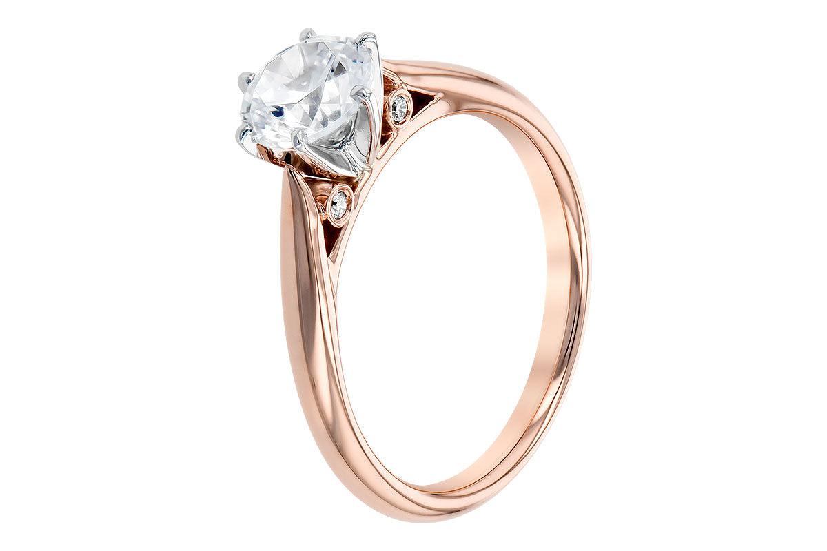 Classic Solitaire Engagement Ring in Rose Gold