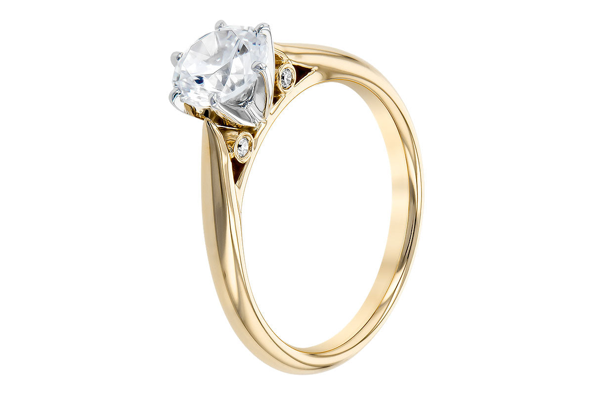 Classic Solitaire Engagement Ring in Yellow Gold