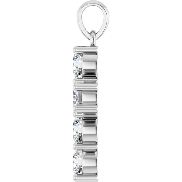 1 Carat Lab-Grown Diamond Cross Necklace