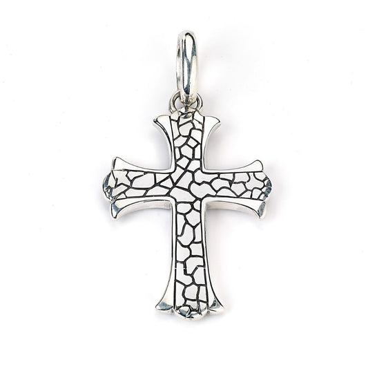 Pebbled Cross Pendant
