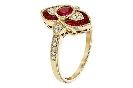 Ruby Yellow Gold Ring