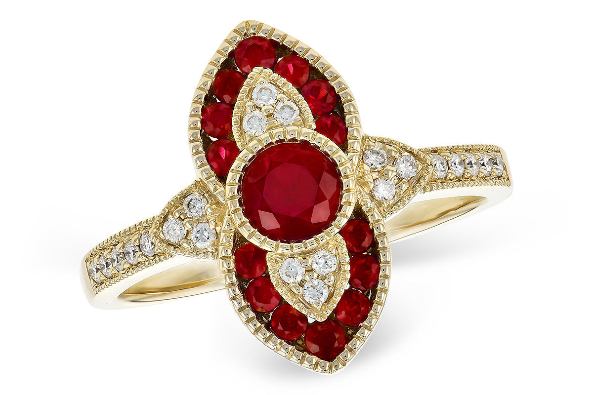 Ruby Yellow Gold Ring