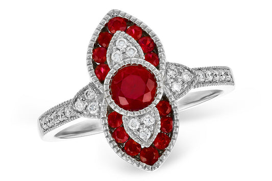 Ruby White Gold Ring