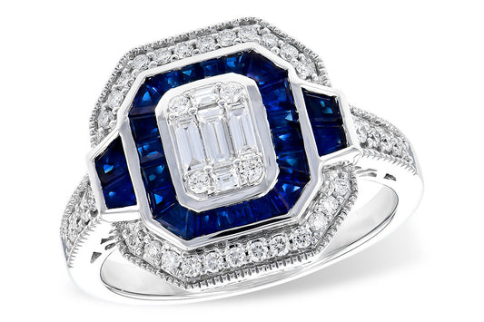 Sapphire White Gold Fashion Ring