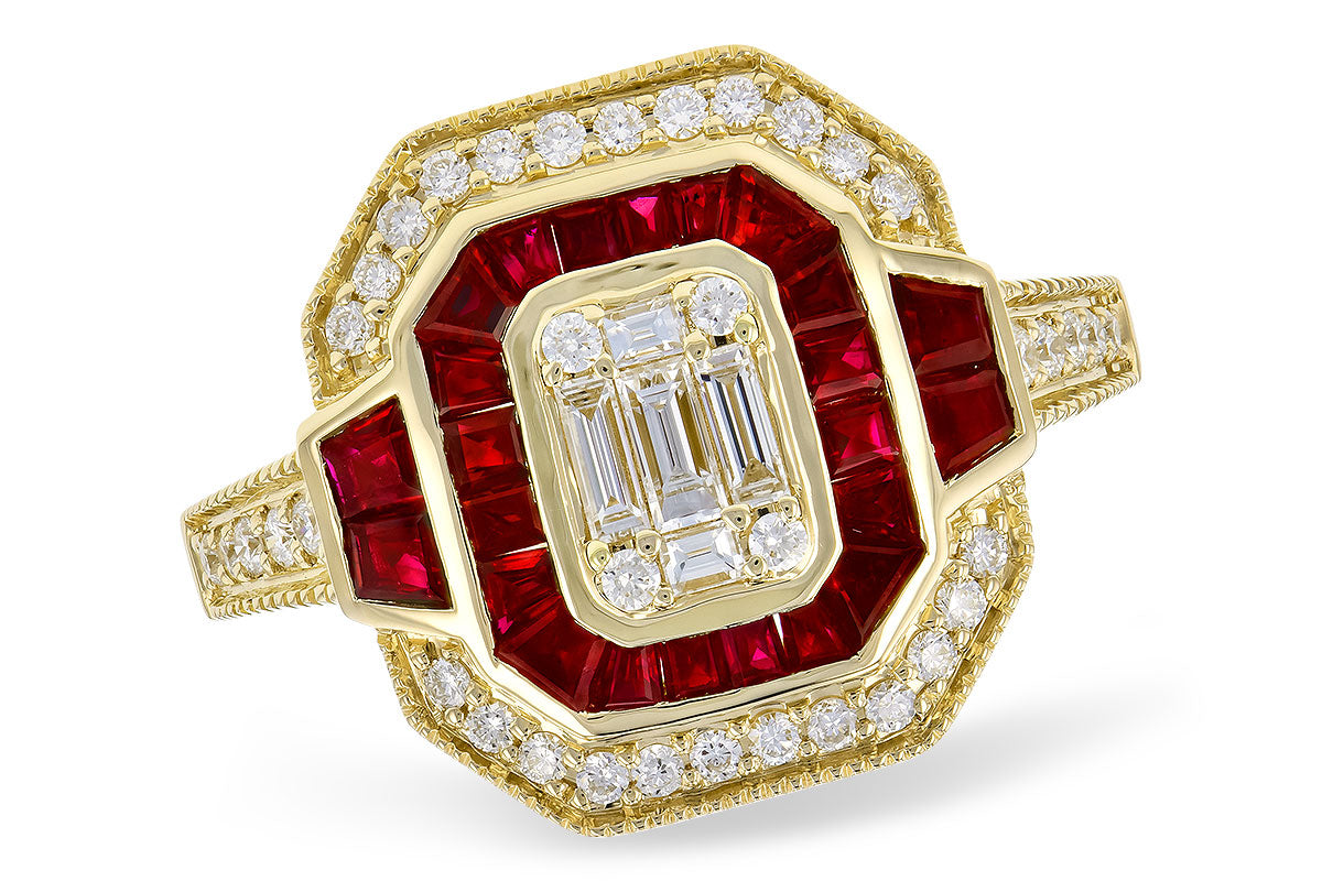 Ruby Yellow Gold Fashion Ring