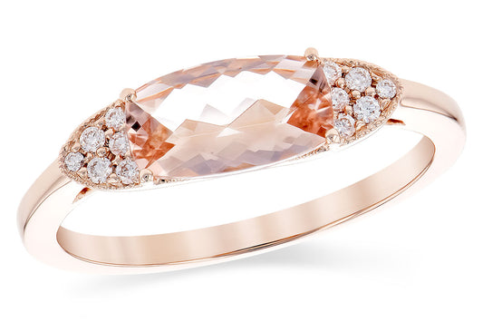 Morganite & Diamond Ring