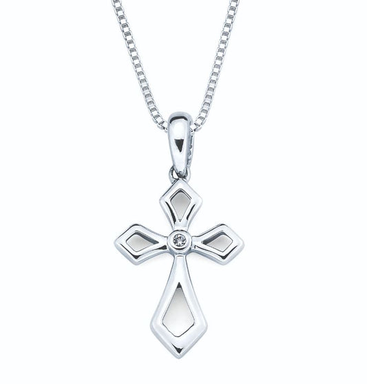 Cross Pendant In Sterling Silver